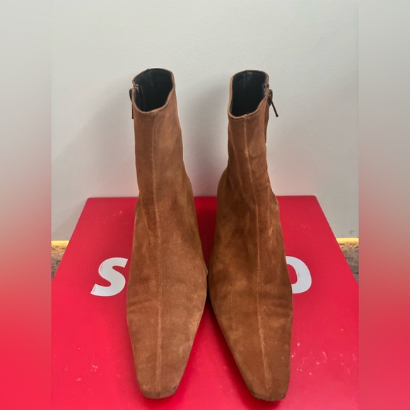 STAUD Wally Ankle Boot in Tan Suede - Picture 7 of 7